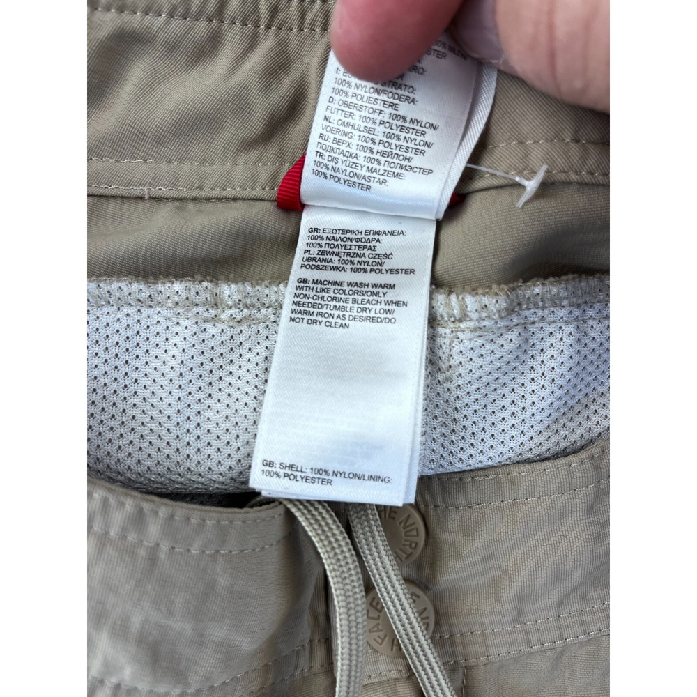 The North‎ Face Pants Women 6 Convertible Nylon Blend Hiking Zip Off Short Beige - Picture 8 of 14